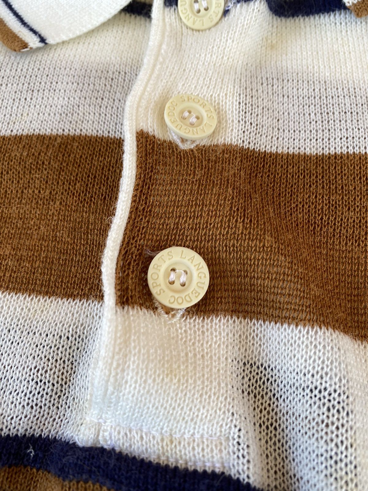 Japanese Brand Vintage Languedoc Knitwear Polo Shirt Size US M / EU 48-50 / 2 - 7 Thumbnail