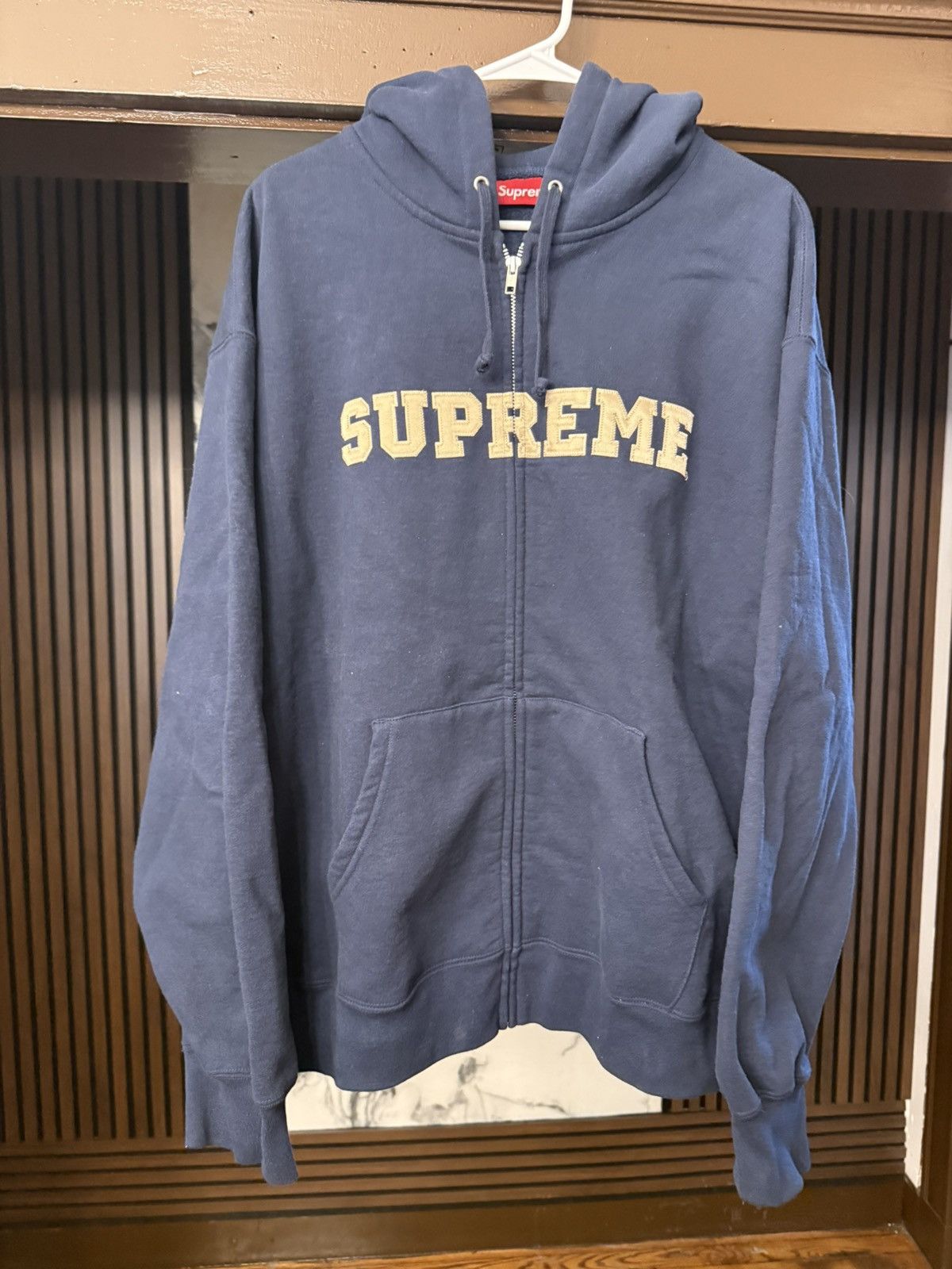 Supreme Collegiate Appliqué Zip Up Hooded Sweatshirt | Grailed