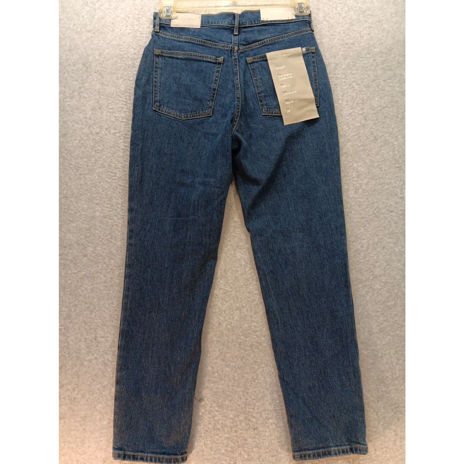 Everlane Everlane Jeans The Original Cheeky Size 28 Blue Organic Cotton Straight Leg Size 28" / US 6 / IT 42 - 7 Thumbnail