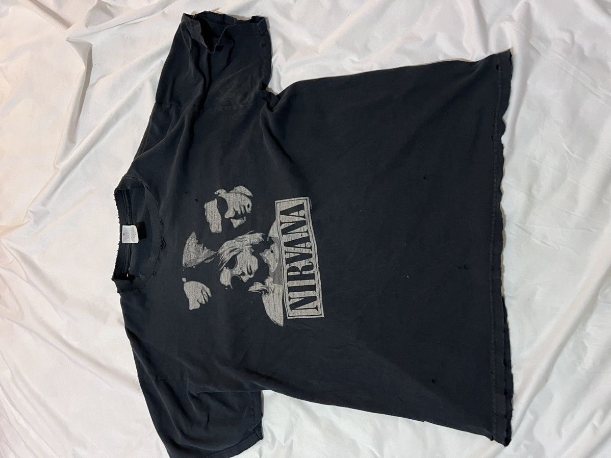 image of Vintage ‘Nirvana’ Tee in Black, Men's (Size Large)