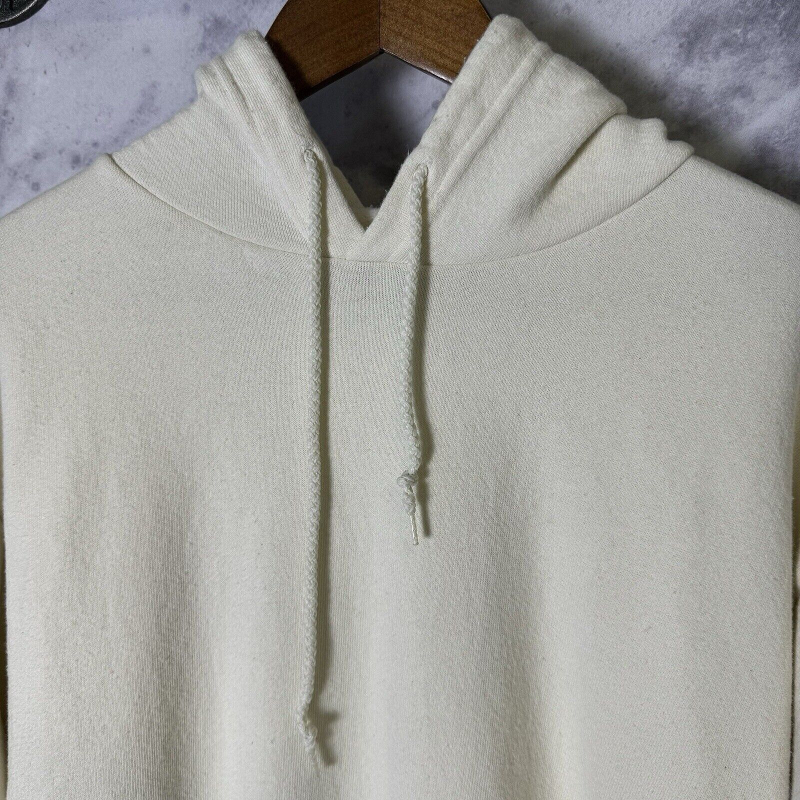 Vintage Vintage Cream White Blank Hoodie Sweatshirt Adult Medium USA Size US M / EU 48-50 / 2 - 3 Thumbnail