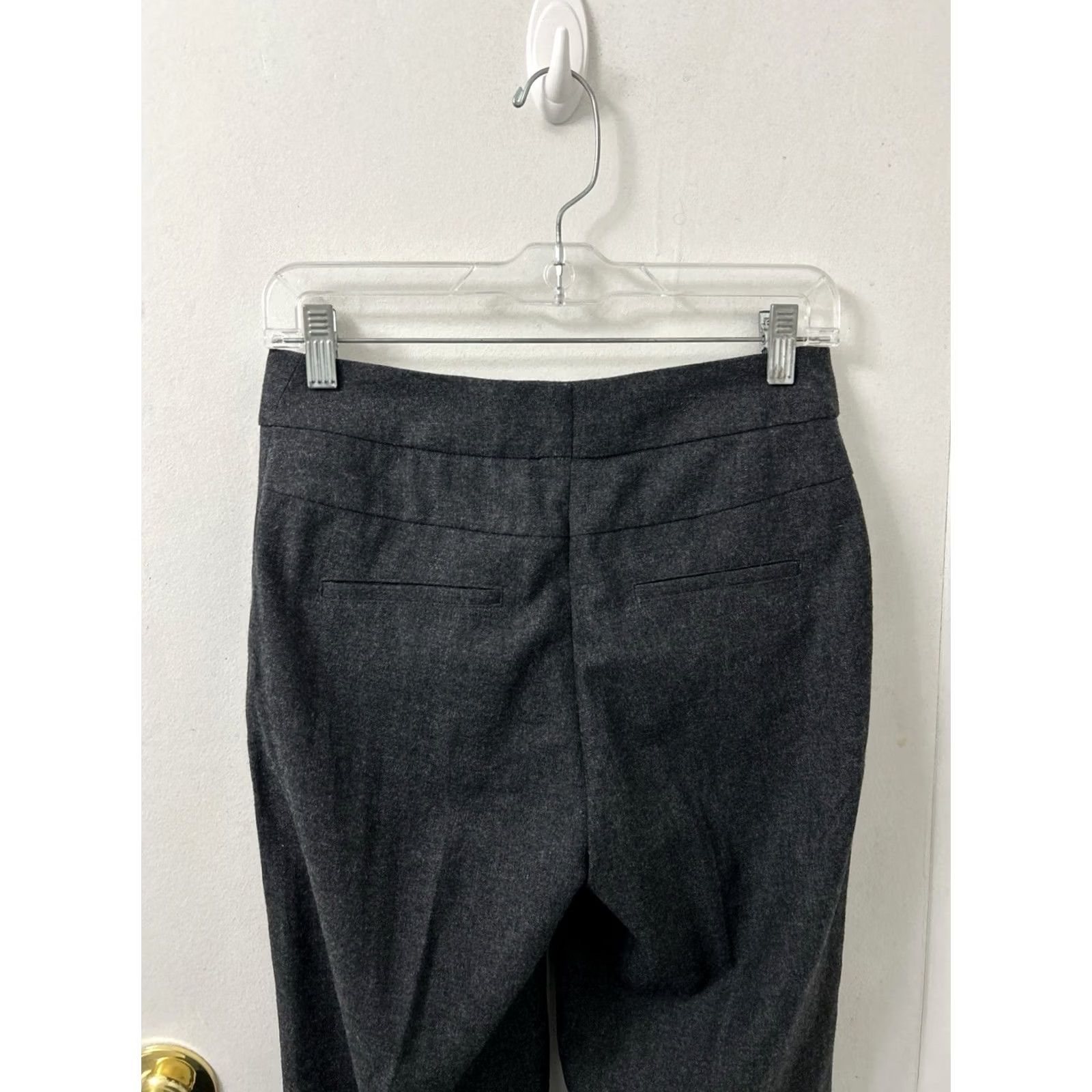 H&M VINTAGE Dress Pants Womens Size 4 Gray Wool Blend Wide Leg Trousers NWT H&M Size 27" / US 4 / IT 40 - 7 Thumbnail
