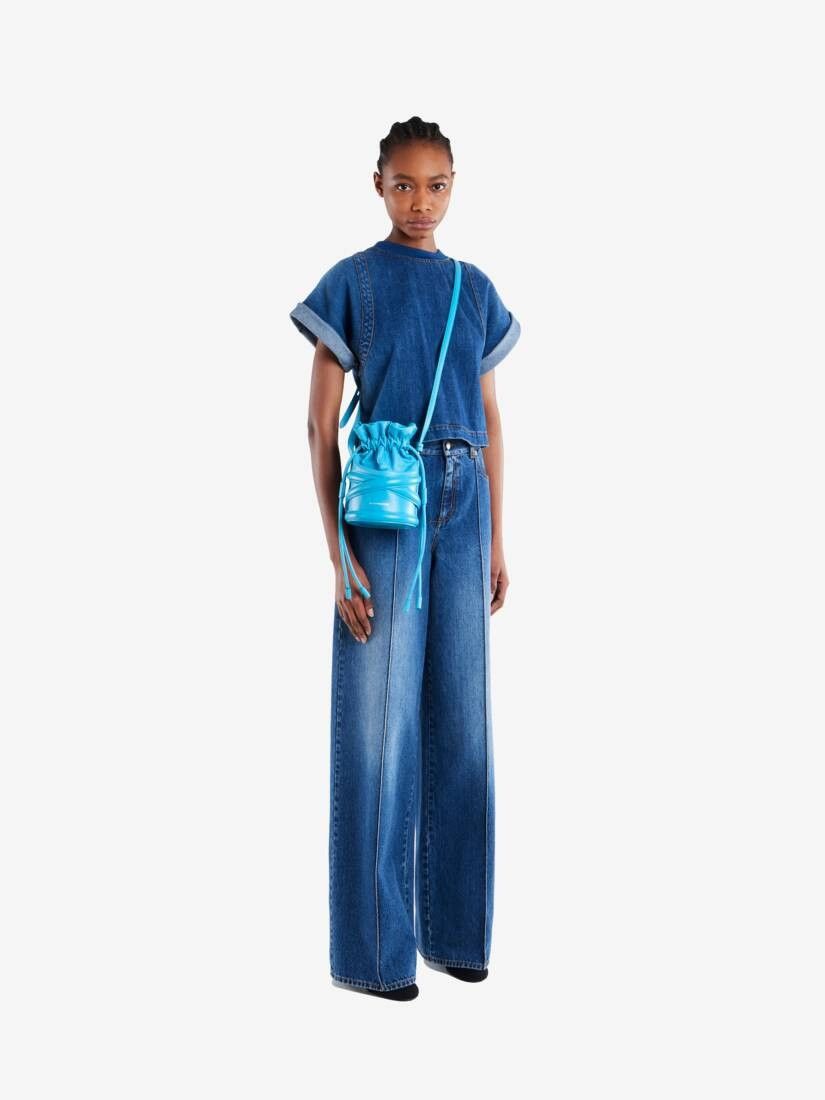 Alexander McQueen o1w1db10925 Size: OS/The Soft Curve in Blue Size ONE SIZE - 6 Thumbnail