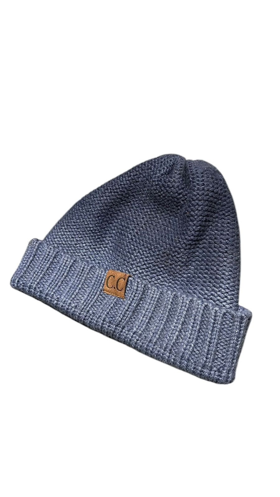 Other C.C Dark Blue Knit Beanie y2k Skate Size ONE SIZE - 1 Thumbnail
