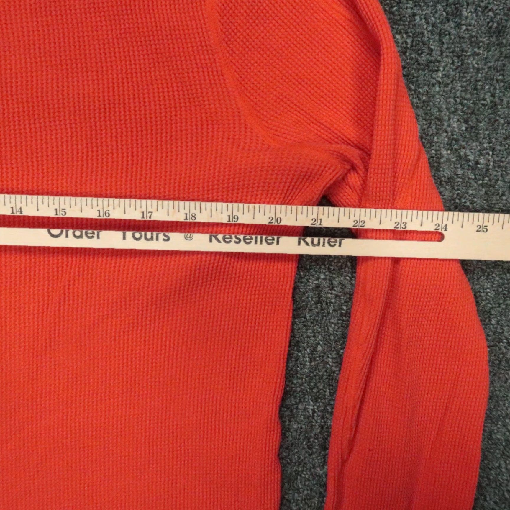 RLX Ralph Lauren RLX Ralph Lauren Hoodie Womens Large Orange Lightweight Waffle Knit Pullover Size L / US 10 / IT 46 - 6 Thumbnail