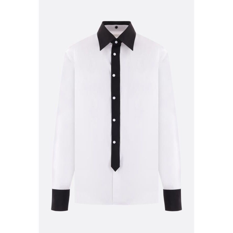 Prada PRADA Removable Collar white Poplin Shirt New & Authentic (M Size US S / EU 44-46 / 1 - 1 Thumbnail