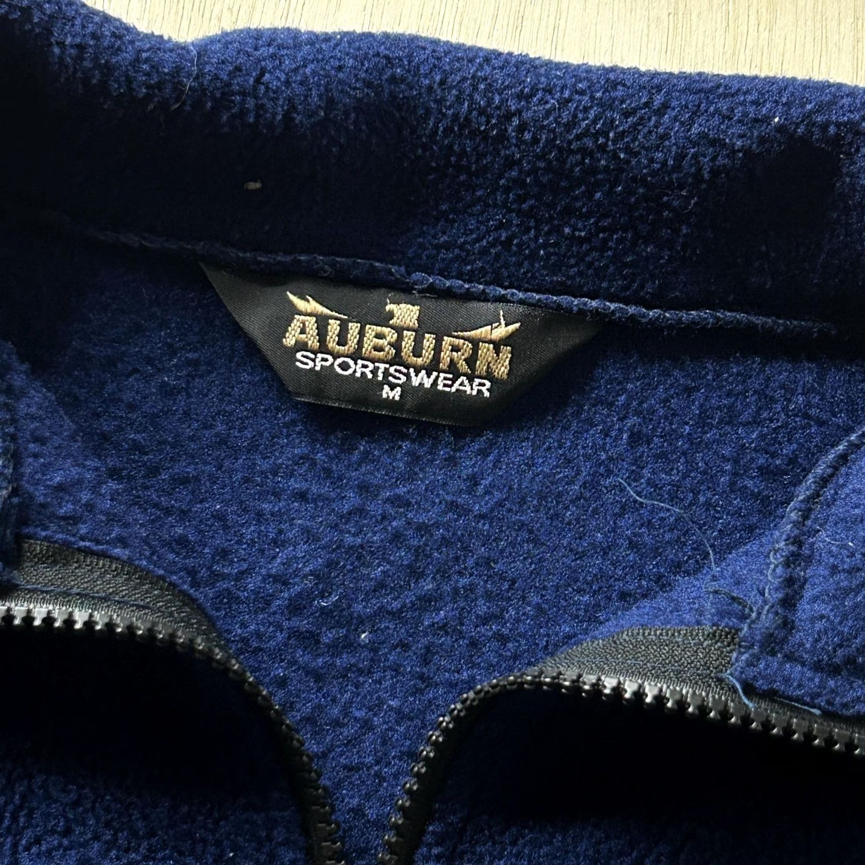 Vintage Auburn Sportswear Jacket Mens M Blue Fleece Full Zip REC MIX Logo Outdoor Size US M / EU 48-50 / 2 - 2 Thumbnail