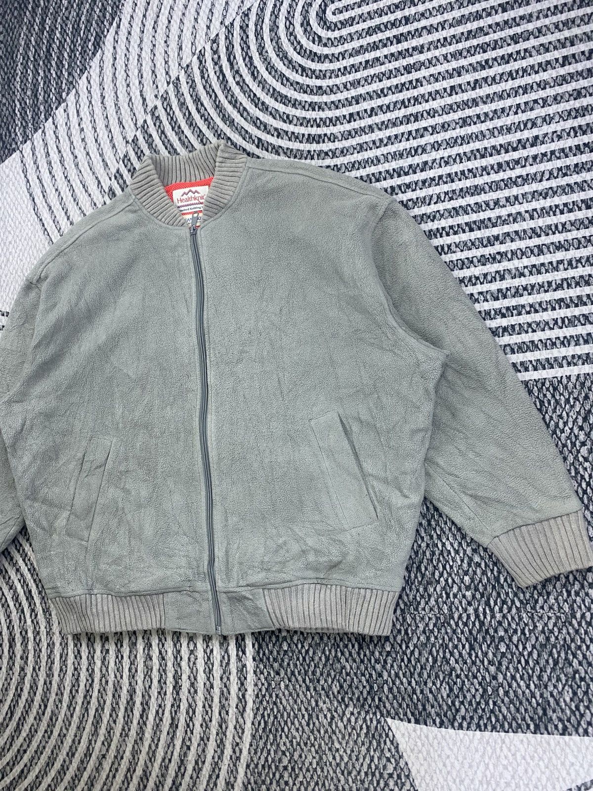 Beams Plus Vintage Beams Boy Polyester Suede Zipper Jacket Size US XXL / EU 58 / 5 - 4 Thumbnail