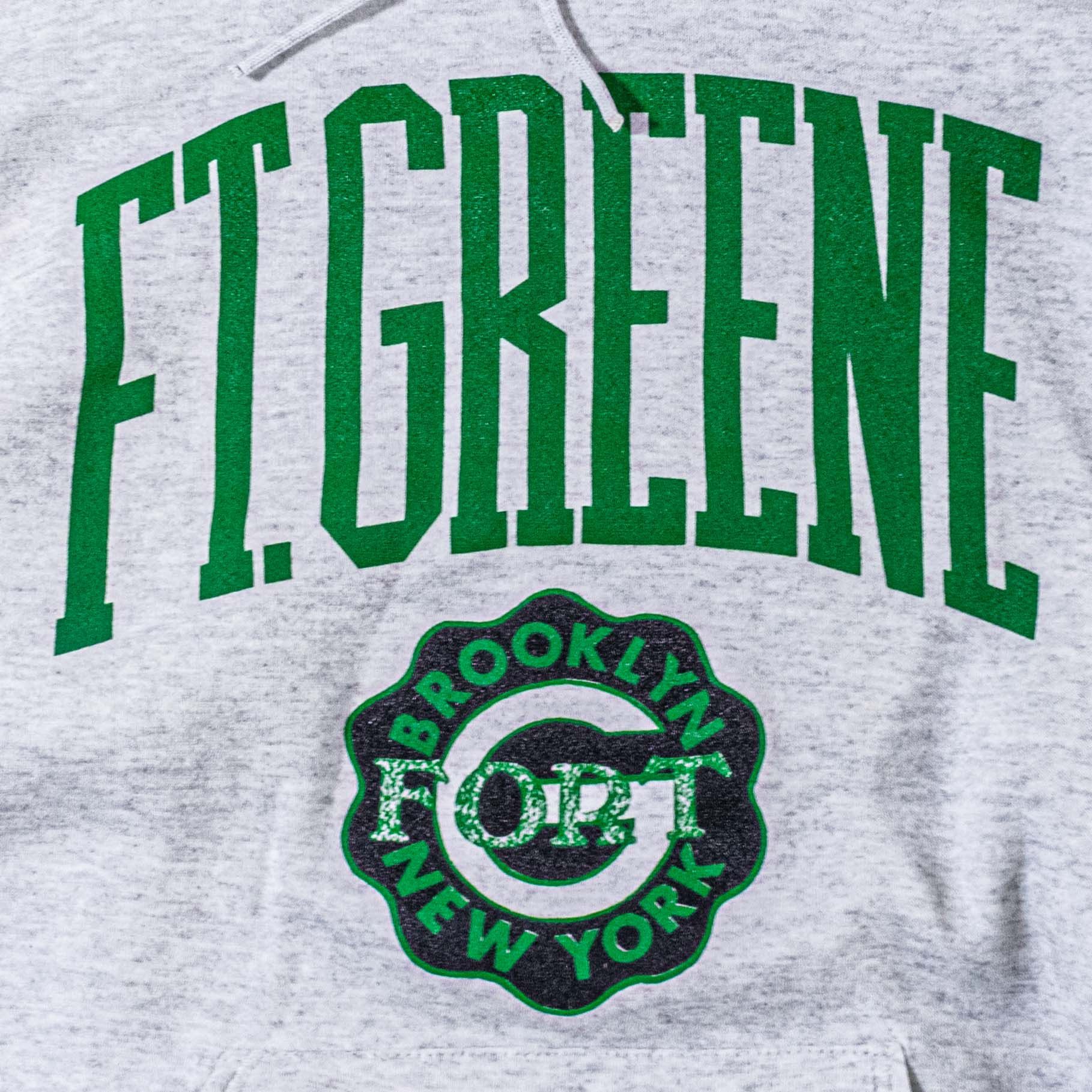 Jerzees Vintage Fort Greene Brooklyn Crest Hoodie Jerzees Sweatshirt Size US XL / EU 56 / 4 - 5 Thumbnail