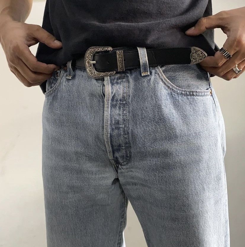 Cowboy Equipment × Designer × Hysteric Glamour Vintage Cowboy Buckle Belt Size 30 - 1 Thumbnail