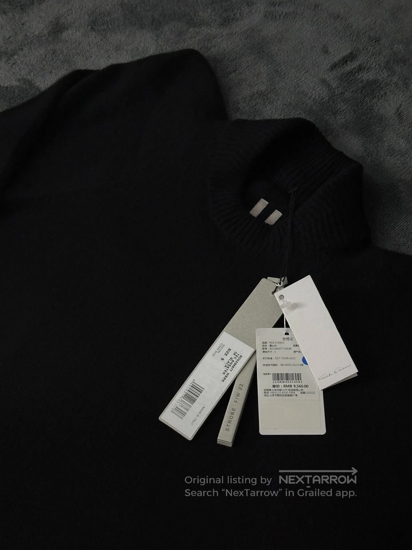 Rick Owens Rick Owens Black Batwing Sleeve Jacket. Size US S / EU 44-46 / 1 - 5 Thumbnail