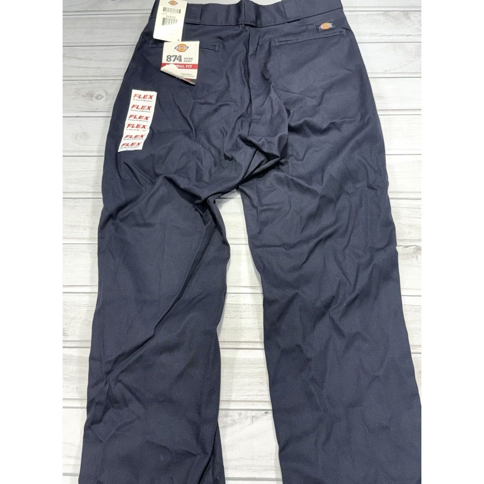 Dickies VINTAGE? No. Dickies Pants Mens 34x34 Blue 874 Flex Work Pant Utility Skate Straight Leg NWT Size US 34 / EU 50 - 2 Thumbnail