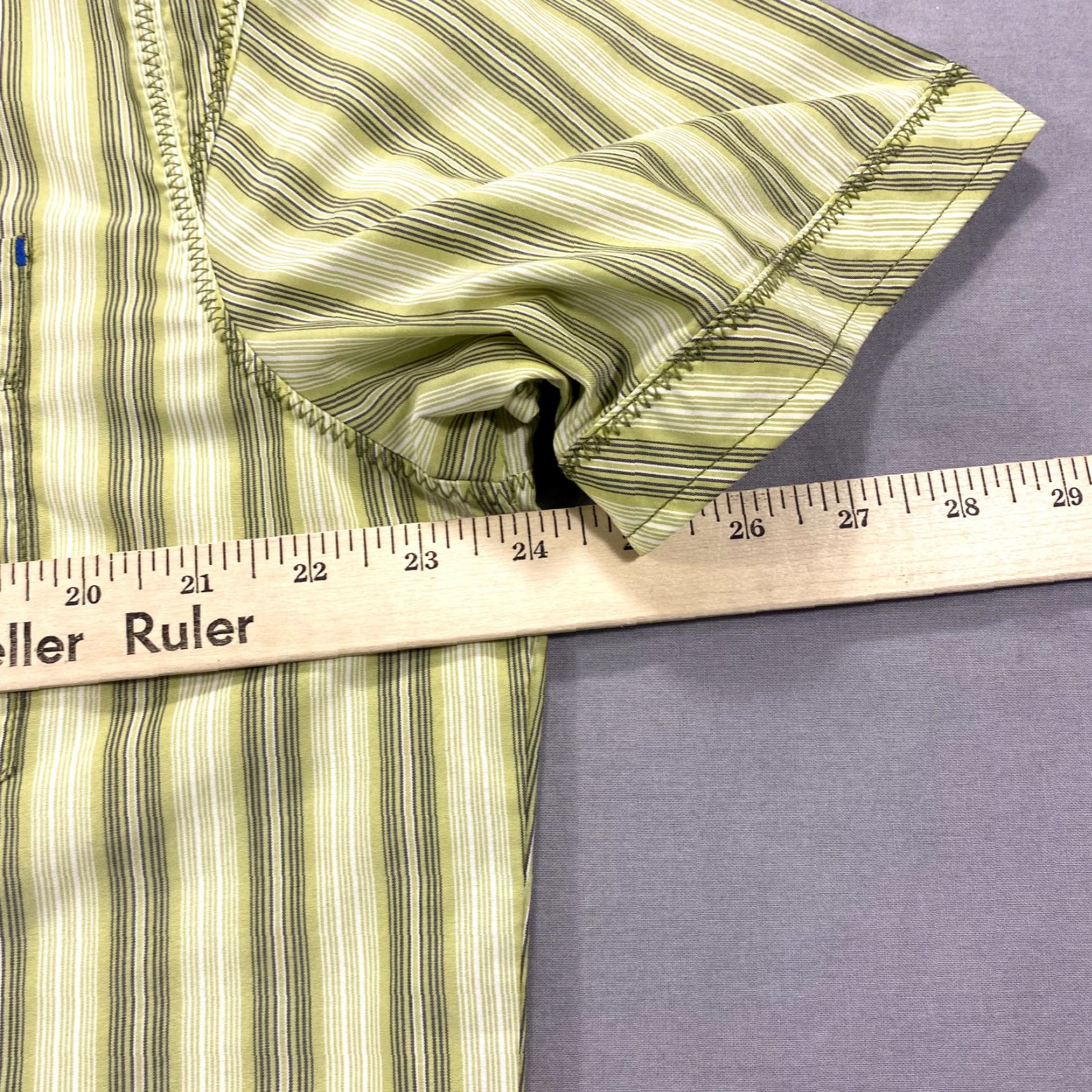 Vintage Kuhl Eluxur Shirt Mens L Green Striped Outdoor Hiking Casual Button Up Size US L / EU 52-54 / 3 - 7 Thumbnail