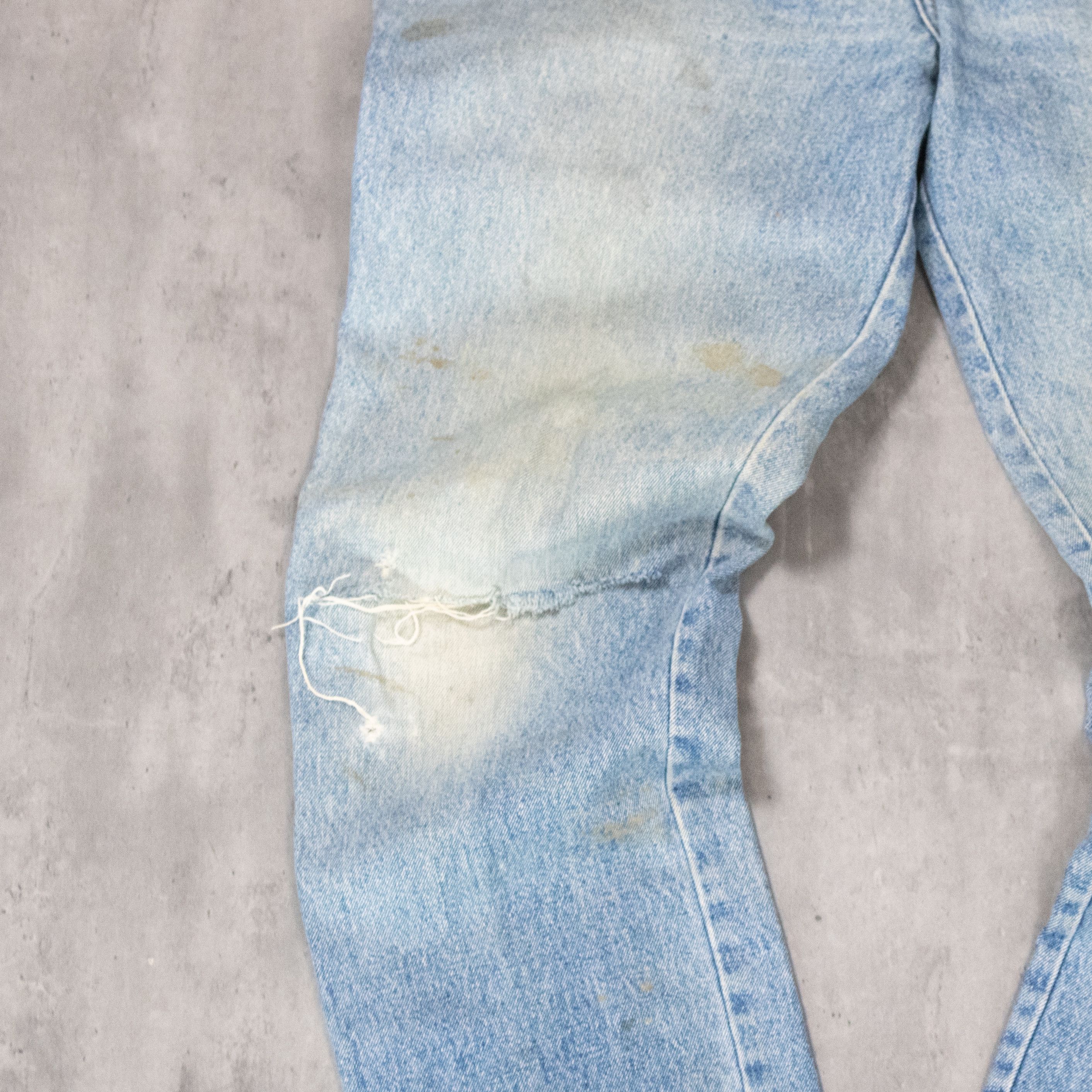 Chaps Ralph Lauren Vintage 1990's Ralph Lauren Distressed Baggy Denim Pant's Size US 39 - 8 Thumbnail