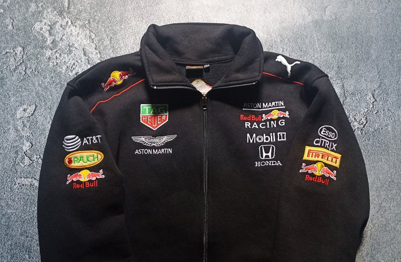 Puma Vintage Puma Red Bull Infiniti Racing Zip Sweatshirt Fleece Size US XL / EU 56 / 4 - 2 Thumbnail