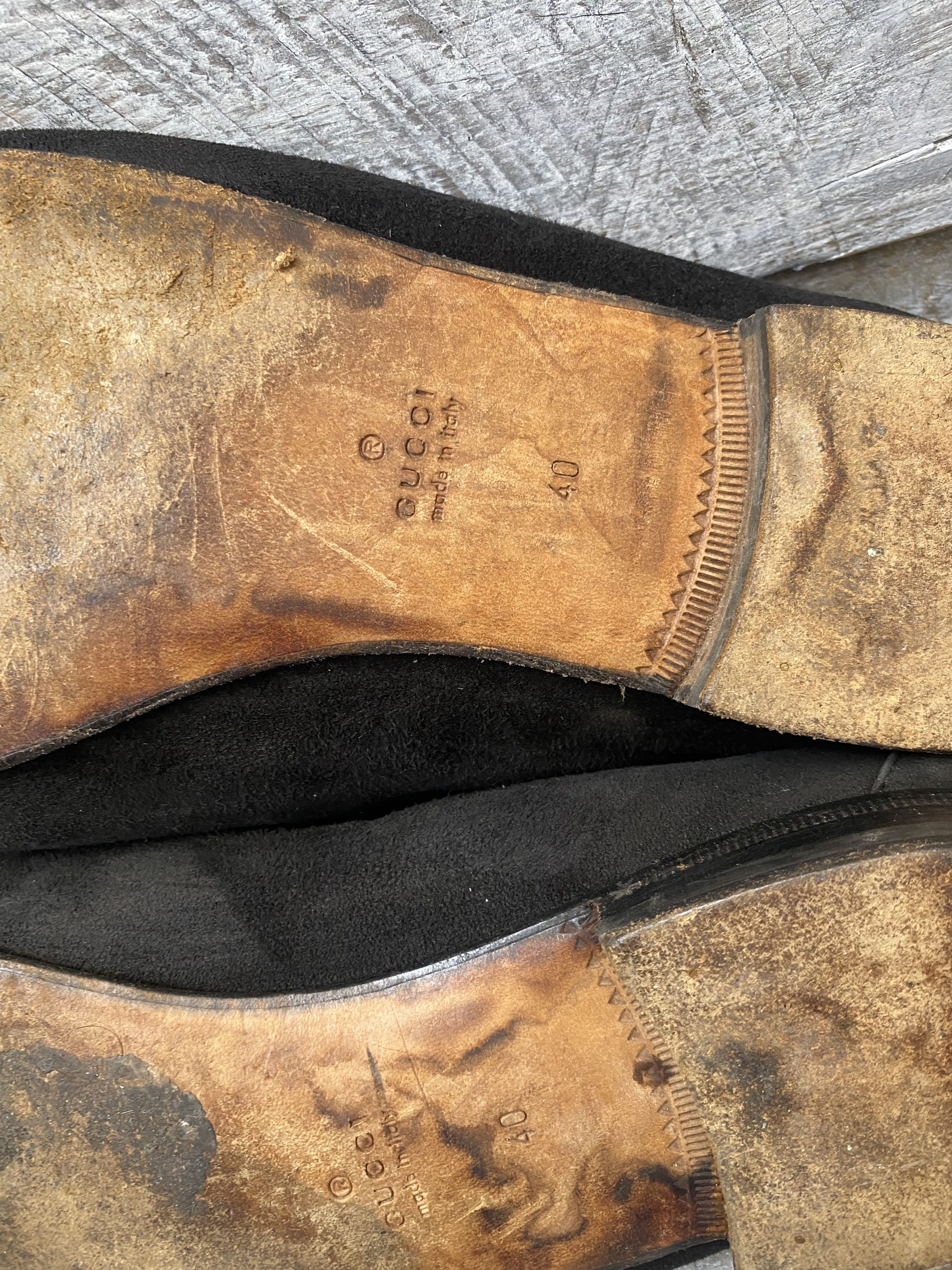 Designer × Gucci Gucci horsebit suede leather loafers sz 40 Size US 9.5 / IT 39.5 - 19 Thumbnail