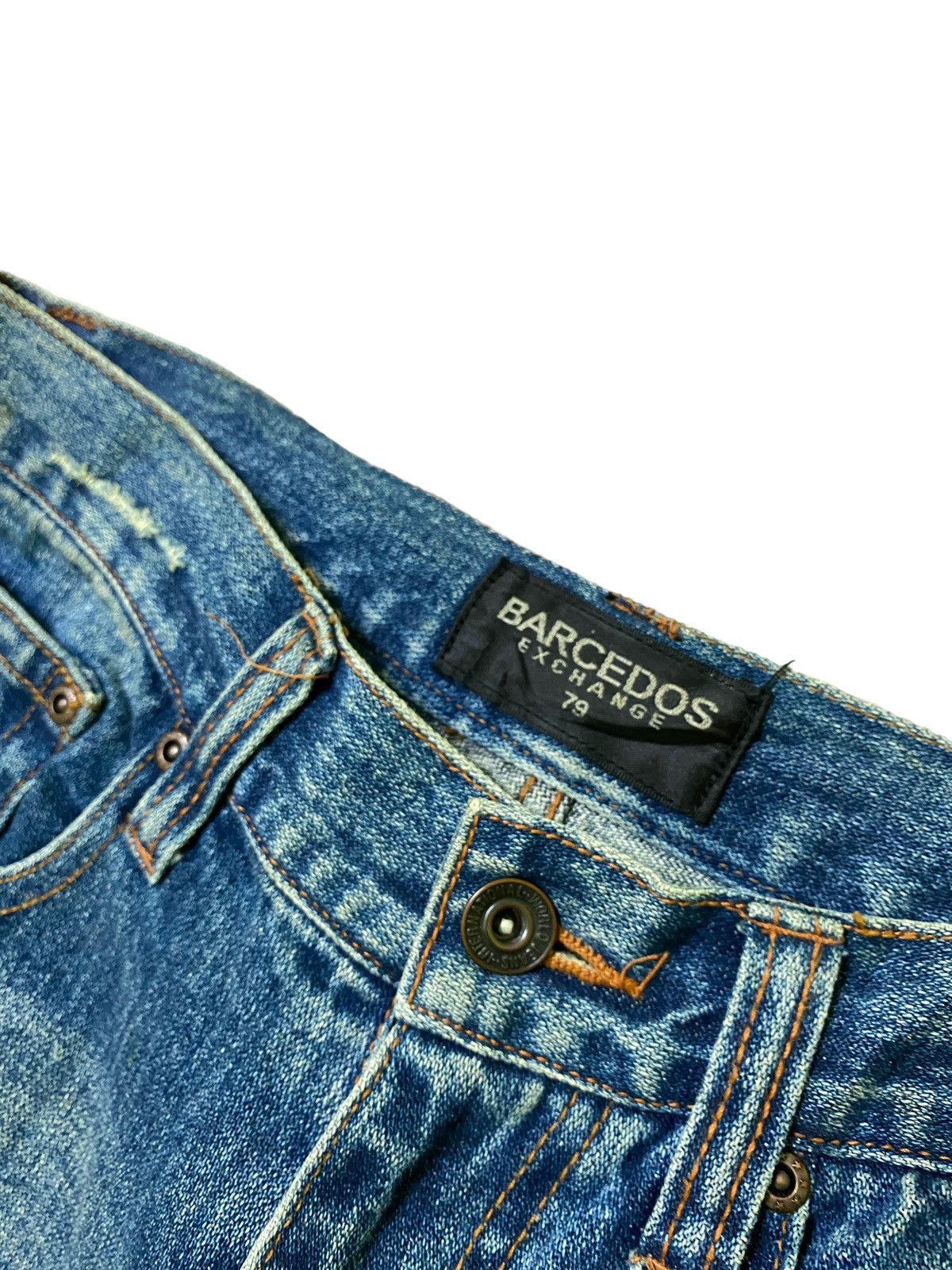 Hysteric Glamour × Japanese Brand × Vintage Flared Barcedos Exchange Spiral Cut Bootcut Denim Jeans Size US 28 / EU 44 - 8 Thumbnail