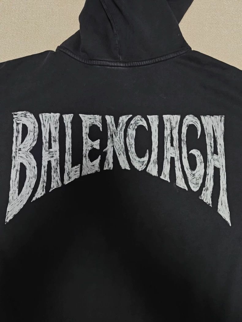 Balenciaga Balenciaga Sunset Tower Totem Old Hooded Sweatshirt Size US M / EU 48-50 / 2 - 4 Thumbnail