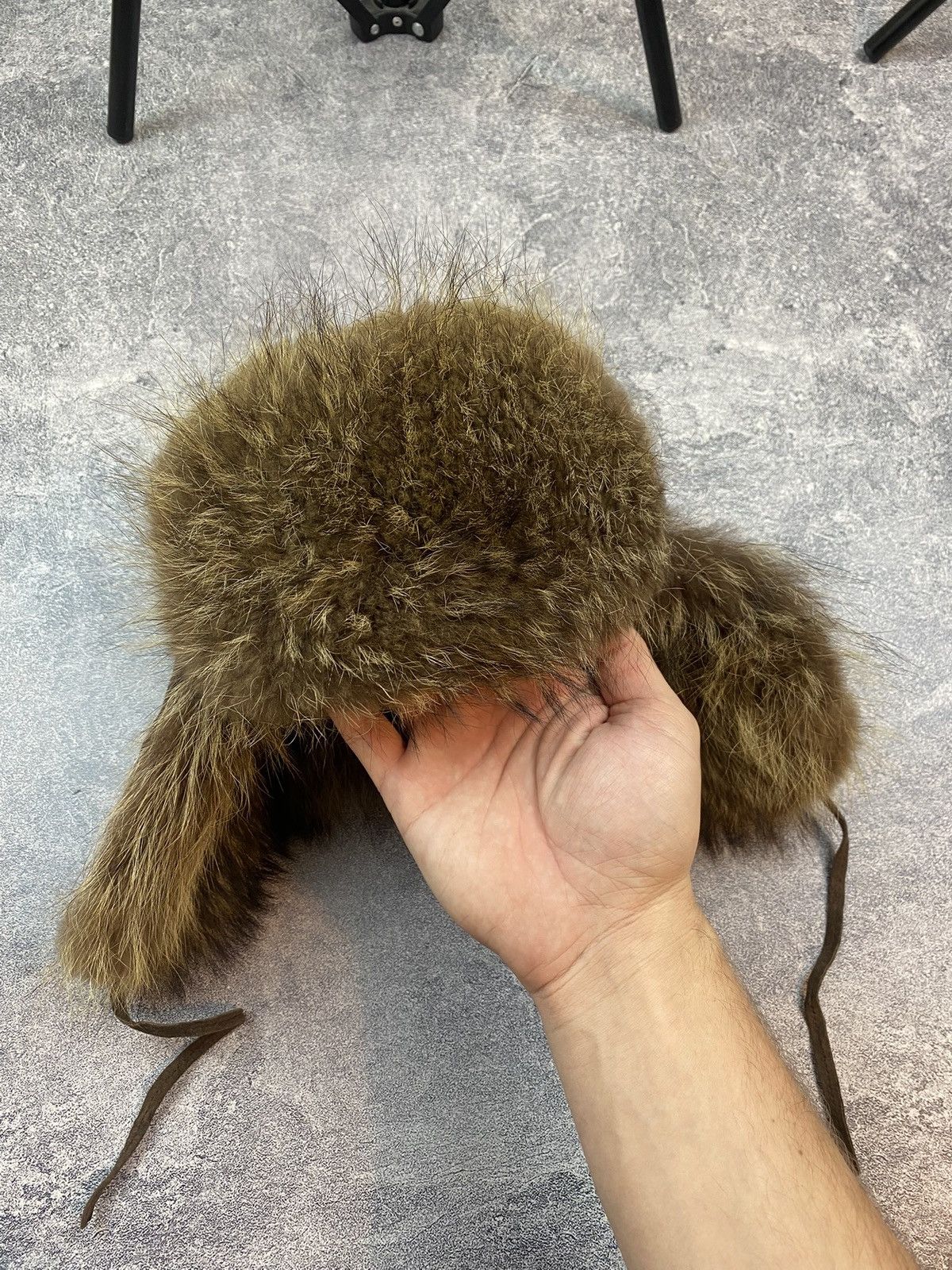 Japanese Brand × Vintage Y2K Faux Fur Ushanka Vintage Fuzzy Warm Trapper Hat Size ONE SIZE - 4 Thumbnail