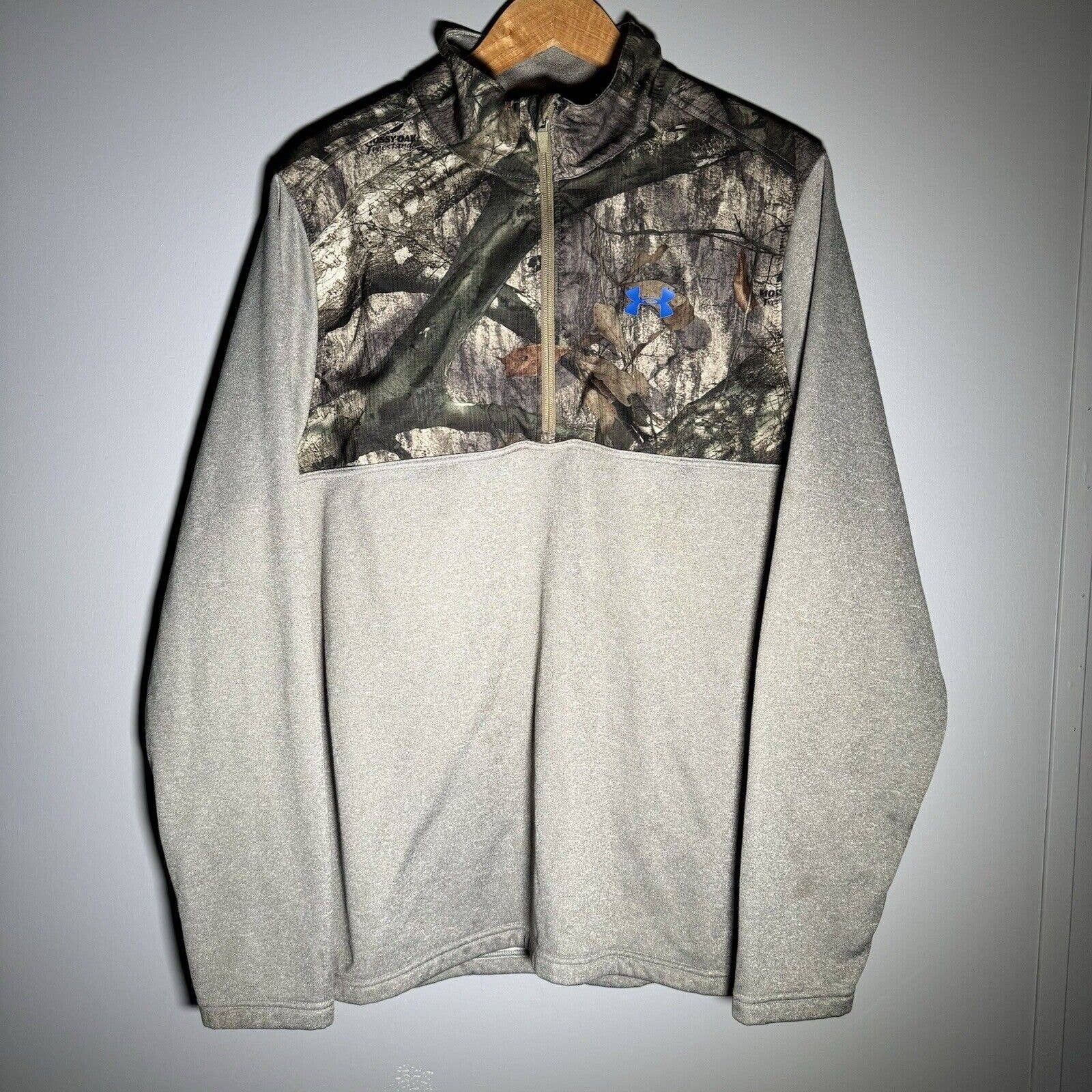 Under Armour Under Armour Mossy Oak Breakup Cold Gear Camo 1 4 Zip Jacket Grailed