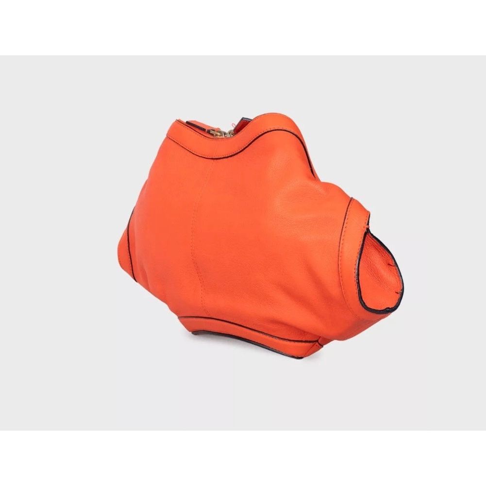 Alexander McQueen Alexander McQueen Orange Manta Leather Clutch Size ONE SIZE - 2 Thumbnail