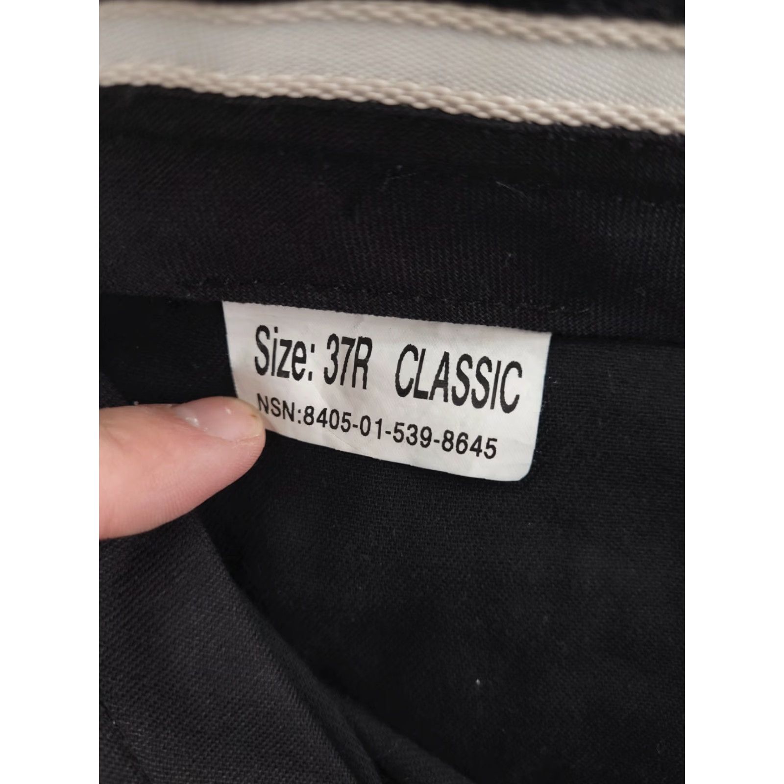 Vintage DSCP Dress Pants Men 37x30 Black Wool Blend 37R Trousers Inches Regular Zip Wool Pattern Solid Dress Pants Mens Black 30-Inseam 37 Waist Size US 37 - 3 Thumbnail