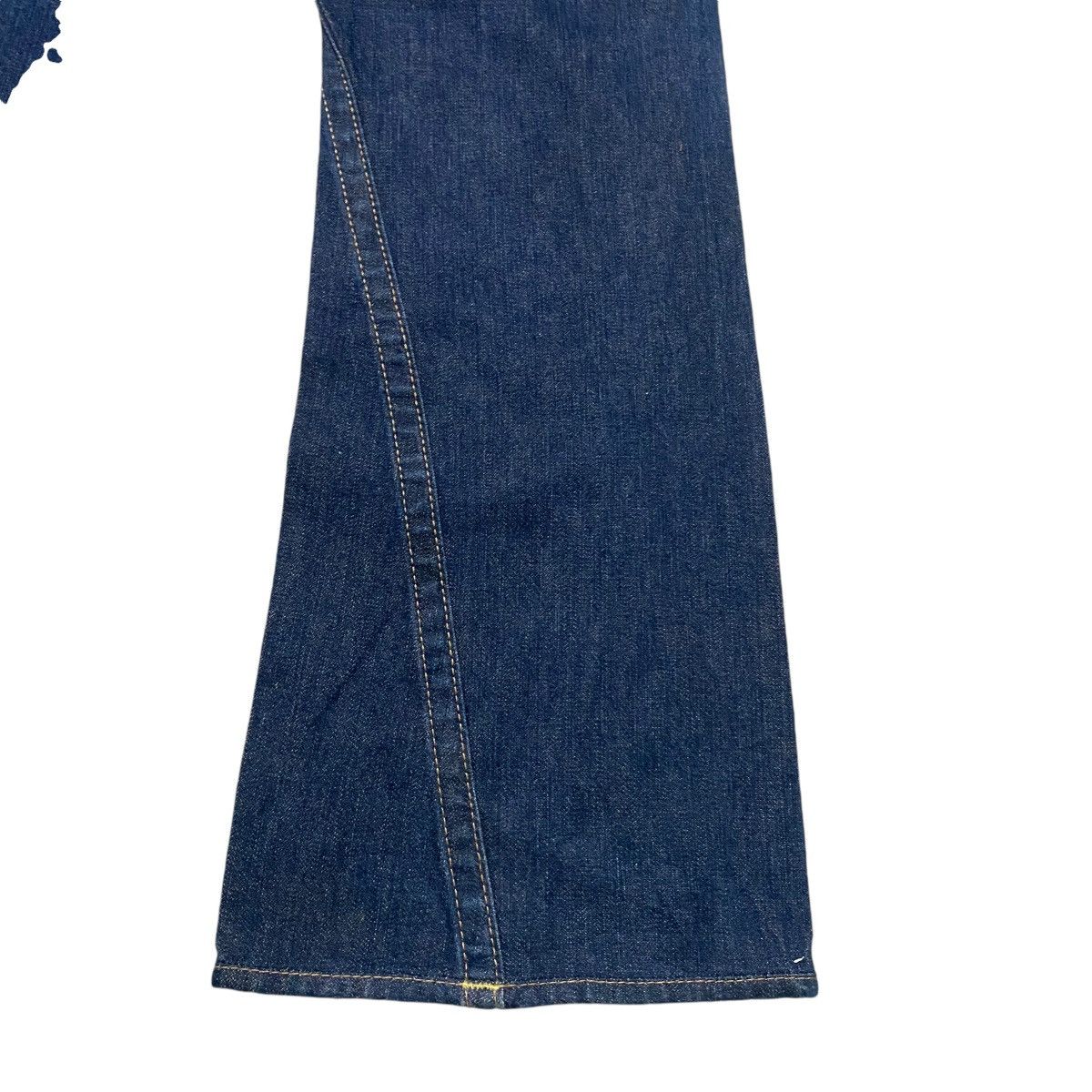 True Religion Vintage True Religion Denim Flare Jeans Leather Flap Size US 31 - 15 Thumbnail