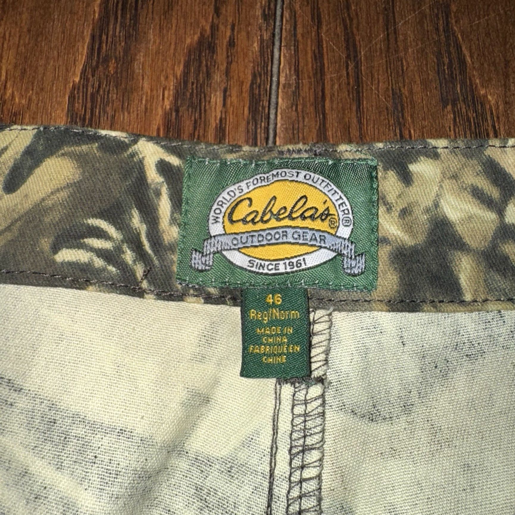 Vintage VINTAGE Cabela's Pants Mens 46x33 Camouflage Hunting Cargo Seclusion 3D Camo Adjustable Size US 30 / EU 46 - 4 Thumbnail
