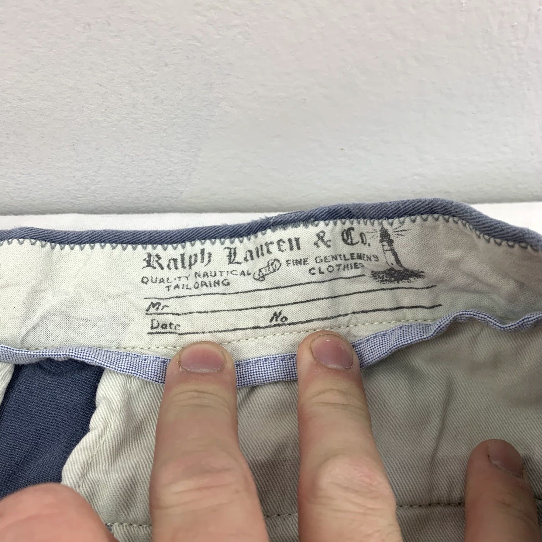 Polo Ralph Lauren VINTAGE Polo Ralph Lauren Pants Men 32 Blue Chino Straight Leg 90s Nautical Size US XS / EU 42 / 0 - 5 Thumbnail