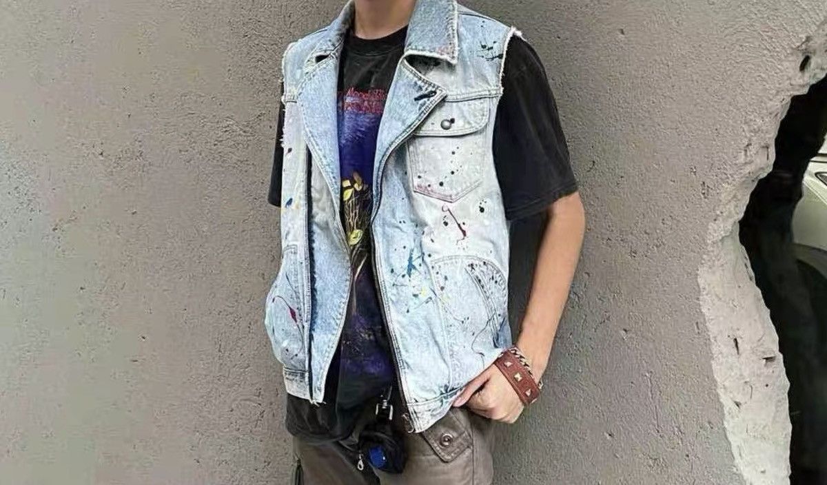 Number (N)ine Number (N)ine Spring/Summer 2006 Splatter-Wash Denim Jacket Size US M / EU 48-50 / 2 - 8 Thumbnail