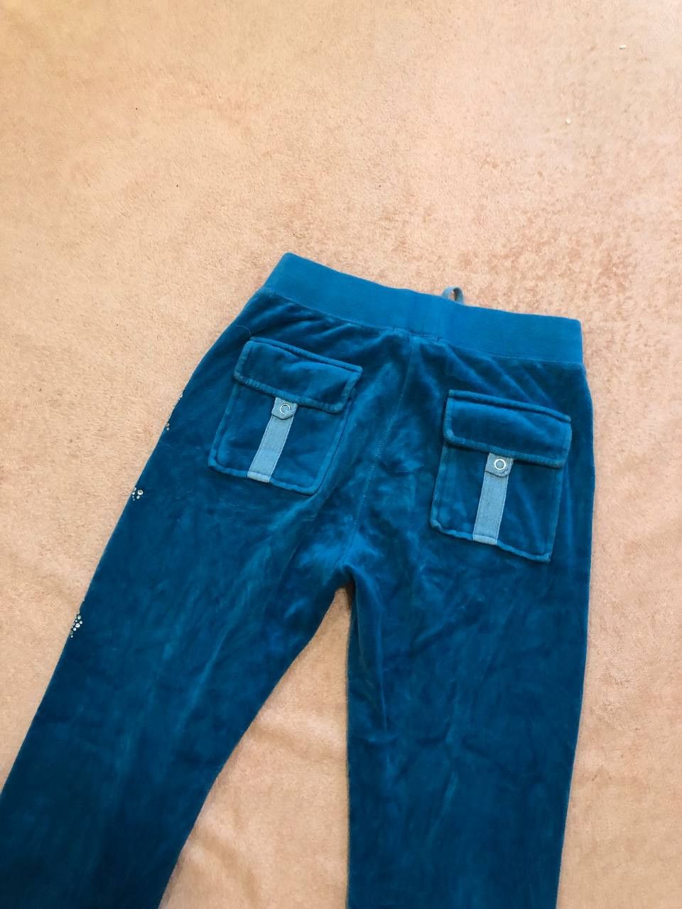 Juicy Couture Vintage blue Pants Juicy Couture big logo crazy Y2K size 30 Size 30" / US 8 / IT 44 - 19 Thumbnail