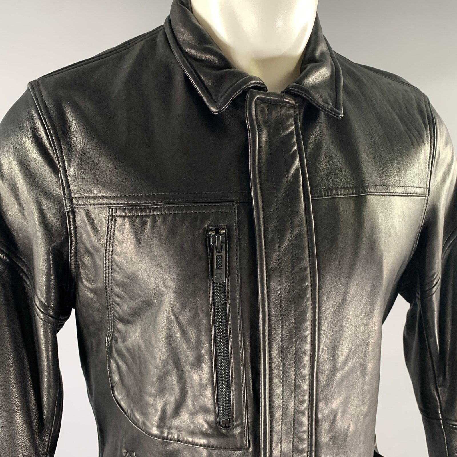 Rogue ROGUE Size M Black Leather Jacket Size US M / EU 48-50 / 2 - 2 Thumbnail
