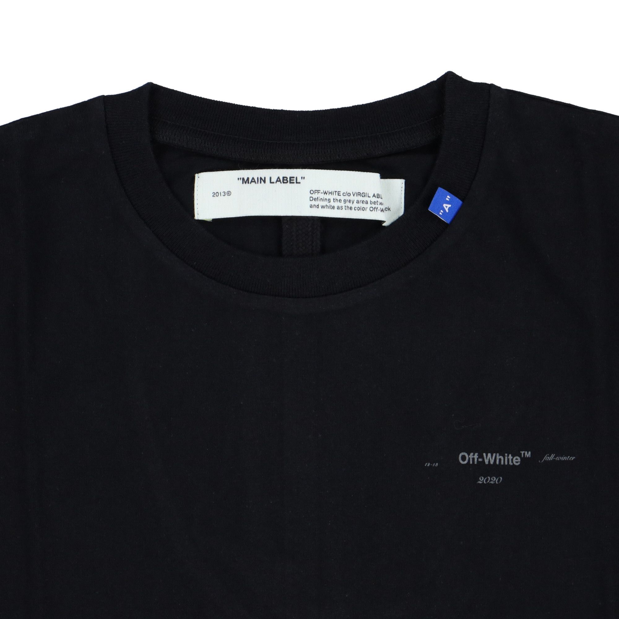 Off-White Black Unfinished Silver Arrows Logo T-Shirt Size US XS / EU 42 / 0 - 6 Thumbnail