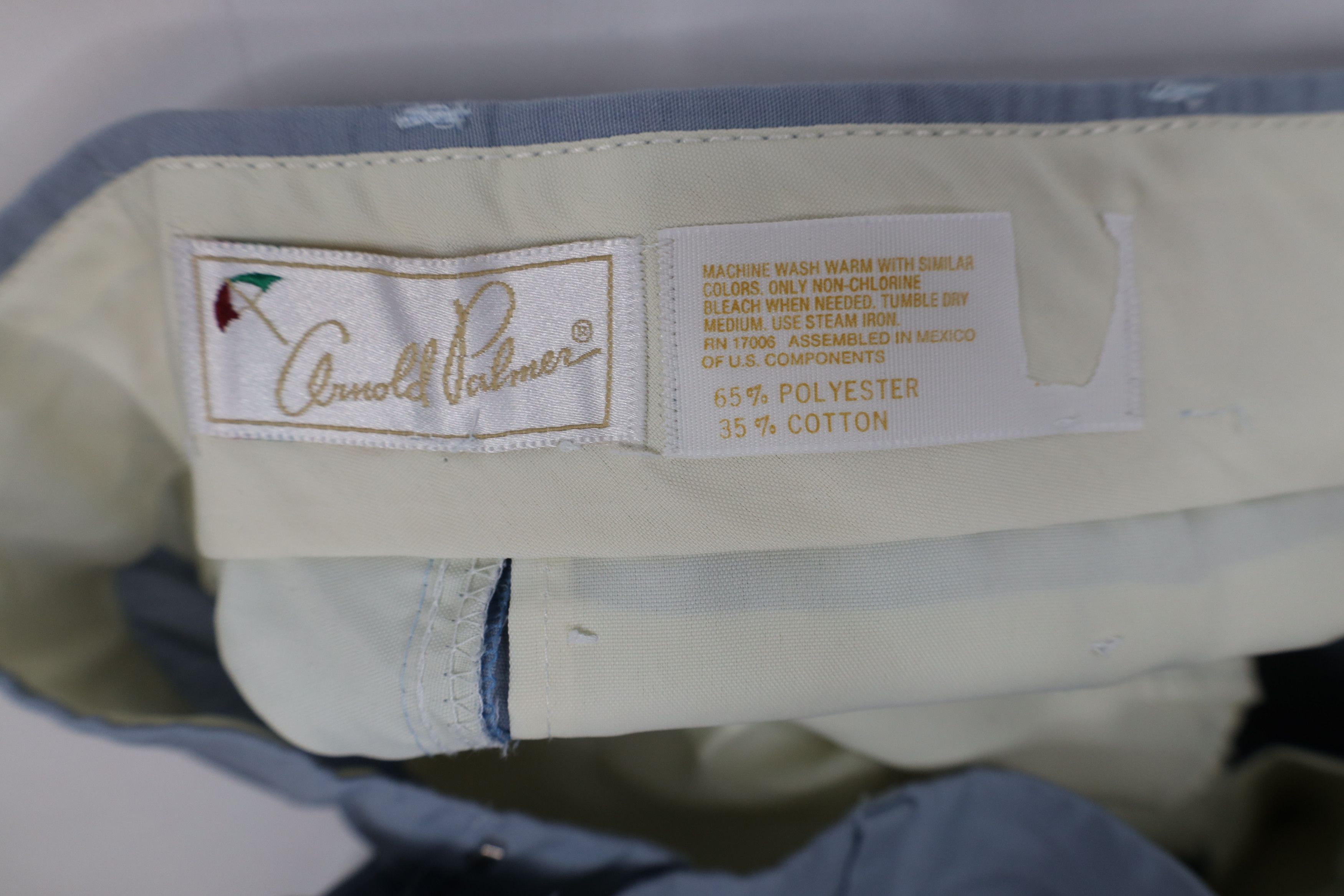 Vintage Vintage 70s Streetwear Wide Leg Chino Pants Light Blue Size US 32 / EU 48 - 7 Thumbnail