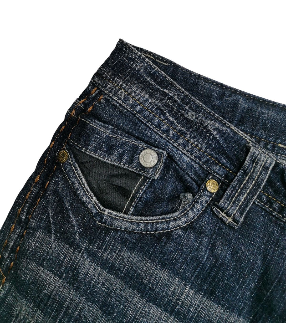 KMRii Oririns Distressed Flared,Bootcut Jeans Size US 34 / EU 50 - 6 Thumbnail