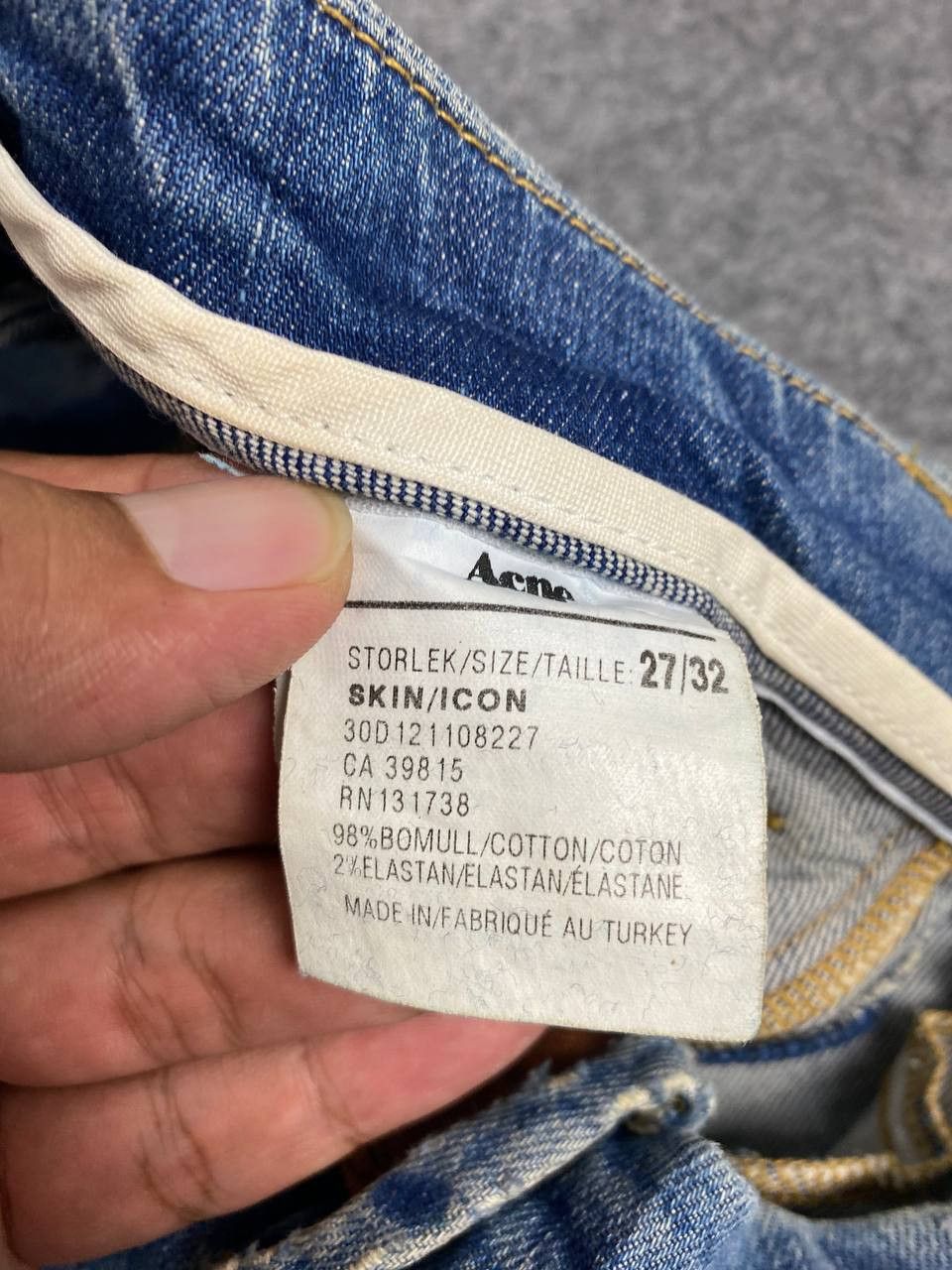 Acne Studios RARE!! vintage acne studios distressed denim made in turkey Size US 29 - 11 Thumbnail