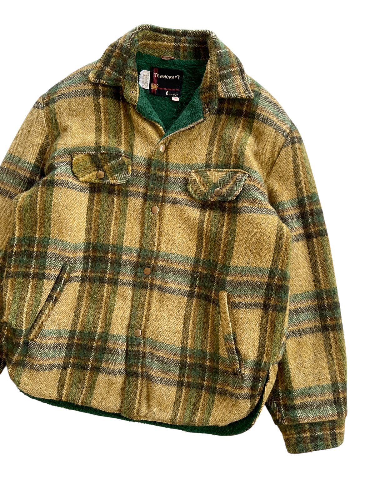 JCPenney 1960s Towncraft Tartan Wool Blend Jacket Size US M / EU 48-50 / 2 - 6 Thumbnail