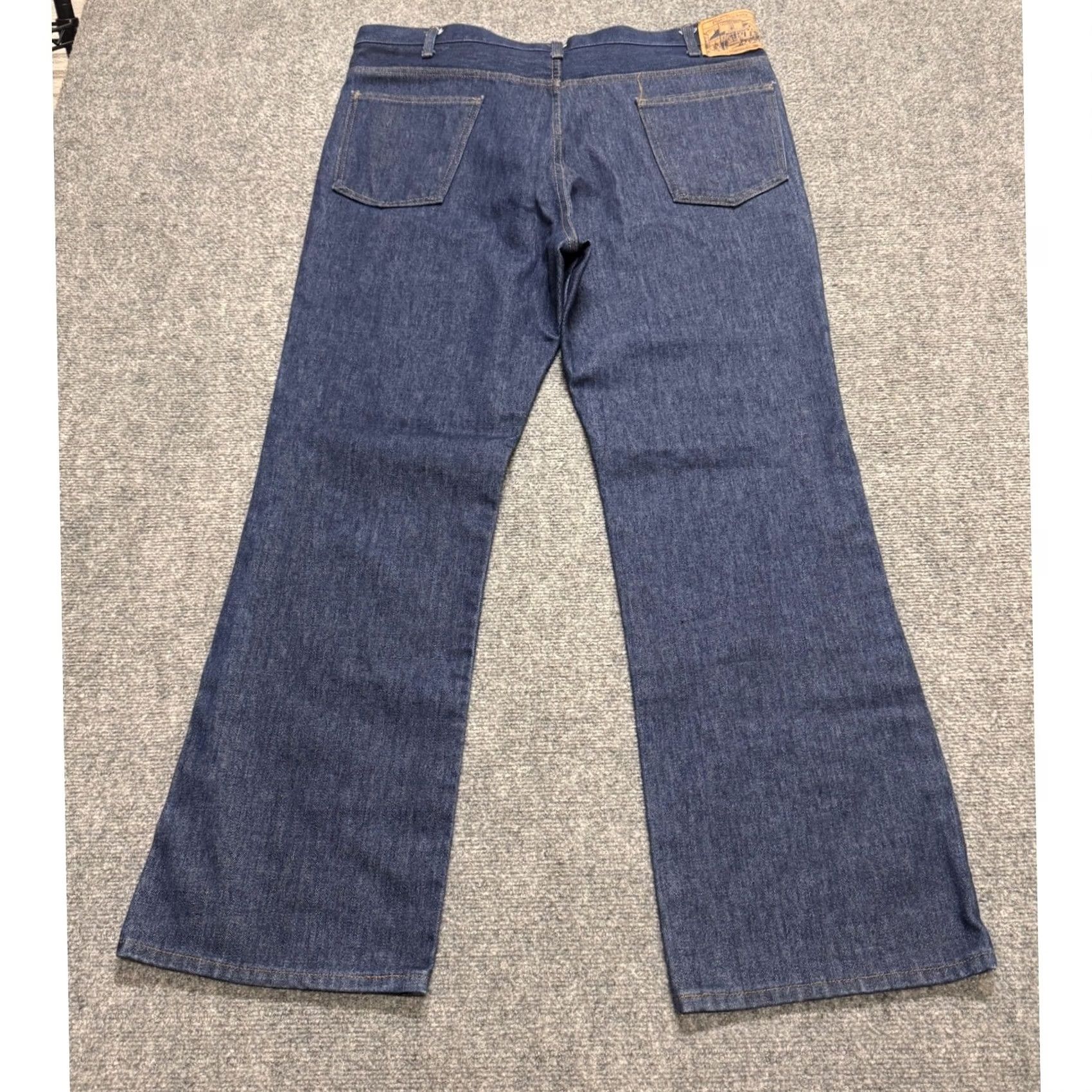 JCPenney VINTAGE JCPenney Jeans Men Wide-Leg 40x32 Cotton Blend Baggy Blue Mens Regular Size 40 32in Inseam Size US 40 / EU 56 - 3 Thumbnail