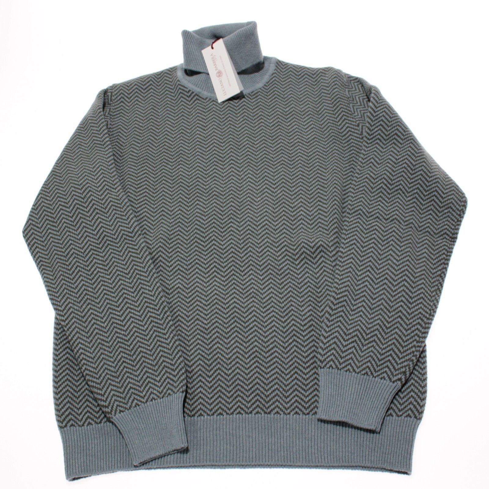 Luciano Barbera Luciano Barbera Sweater Size US XL in Blue Size US XL / EU 56 / 4 - 3 Thumbnail