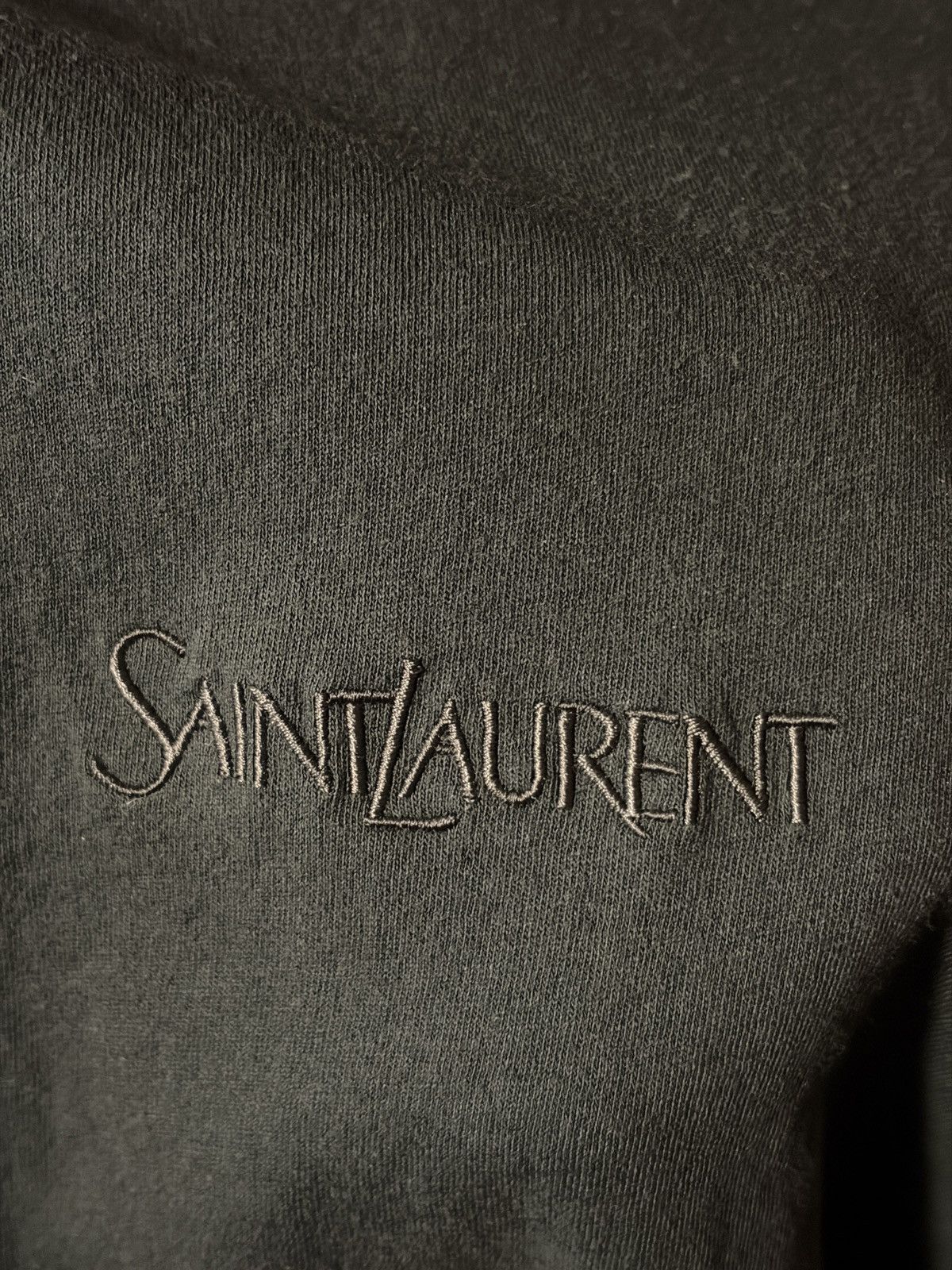 Saint Laurent Front Logo tshirt black