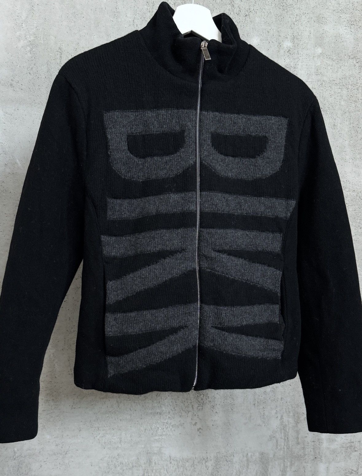 Dirk Bikkembergs Dirk Bikkembergs wool ribcage jacket AW98 Size US M / EU 48-50 / 2 - 5 Thumbnail