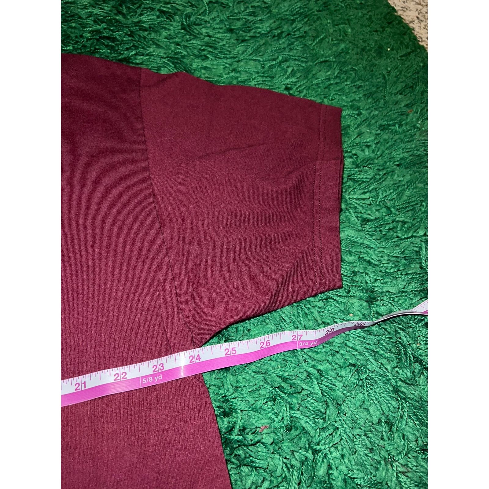 Vintage Vintage Maroon Blank Shirt Short Sleeve Blank Tee VTG XL Size US XL / EU 56 / 4 - 7 Thumbnail