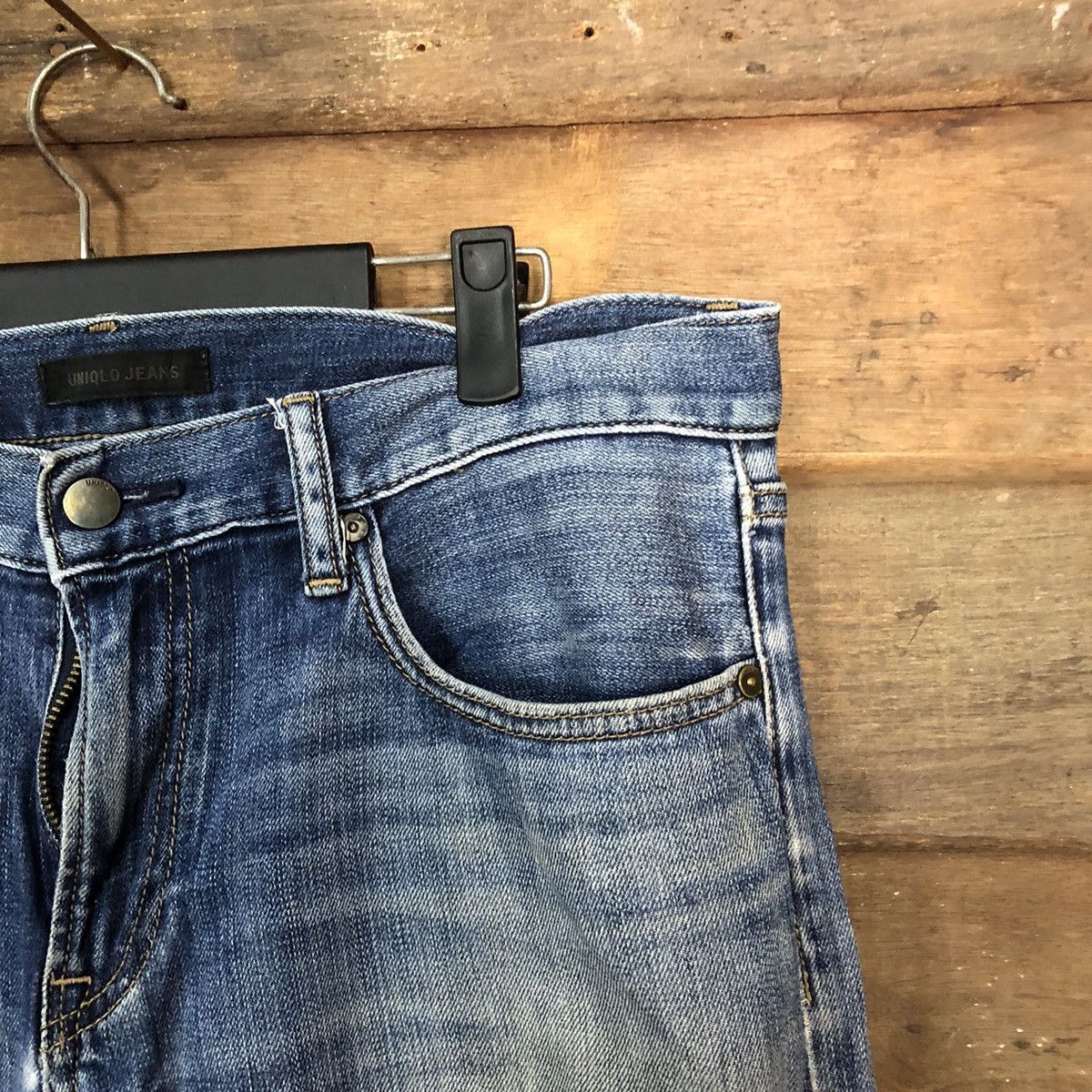 Faded Glory Uniqlo faded japan Jeans Blue Denim Pants #7310 Size US 32 / EU 48 - 5 Thumbnail