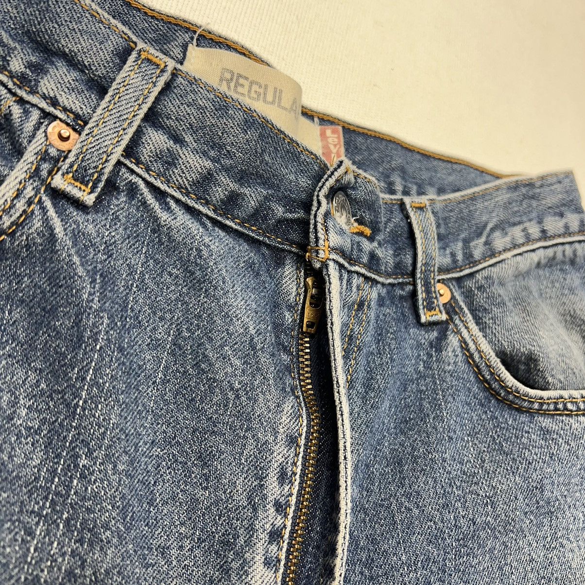 Levi's × Vintage Levis 505 Jeans Blue Straight Regular Fit Distressed Y2K Size US 34 / EU 50 - 8 Thumbnail