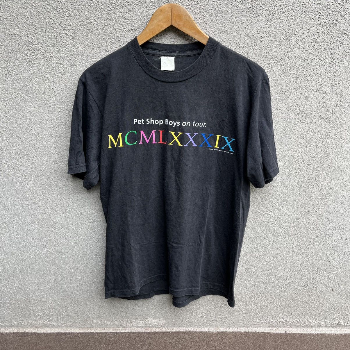 Band Tees Vintage 80s PET SHOP BOYS band tee electronic synth pop Size US M / EU 48-50 / 2 - 1 Thumbnail