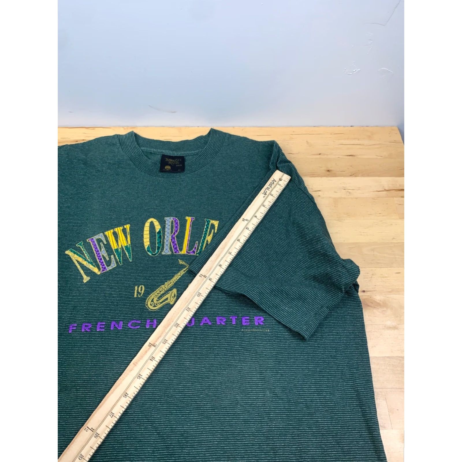 Vintage VINTAGE Tennessee River T-Shirt Mens XL USA 90s Music Green Short Sleeve Shirt Size US XL / EU 56 / 4 - 7 Thumbnail