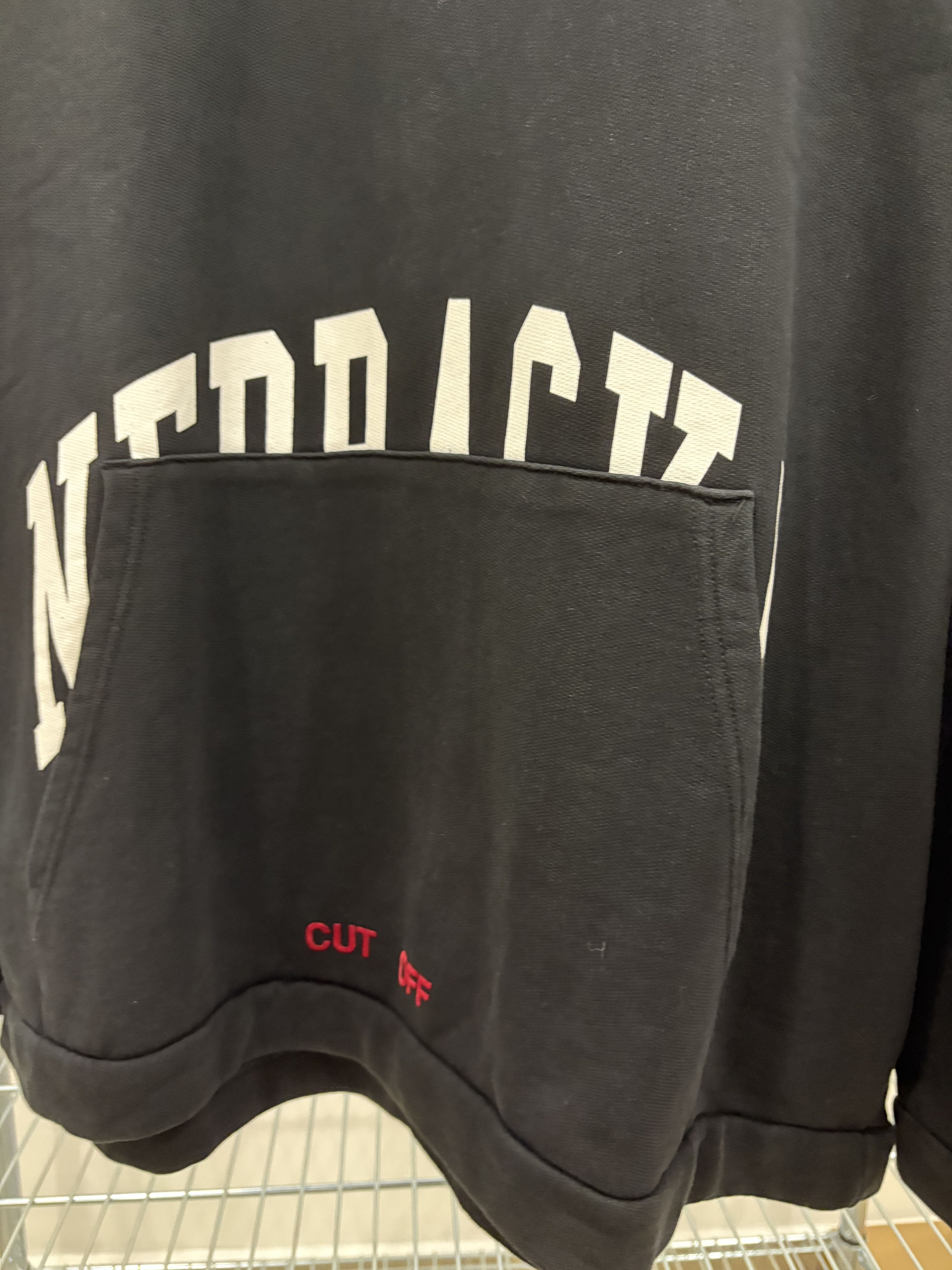 Off-White Off-White c/o Virgil Abloh Nebraska "CUT OFF" Hoodie Size US L / EU 52-54 / 3 - 2 Thumbnail