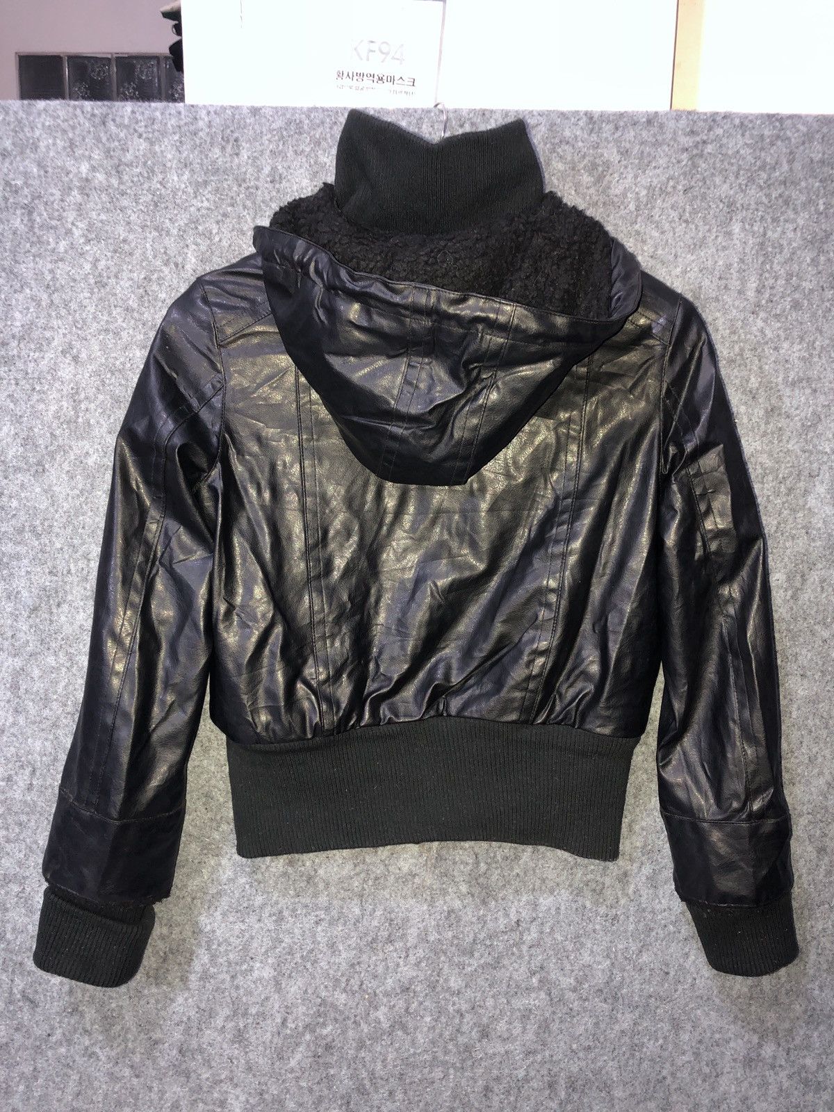 Japanese Brand Glad News Learher Hoodie Jacket Size US S / EU 44-46 / 1 - 4 Thumbnail