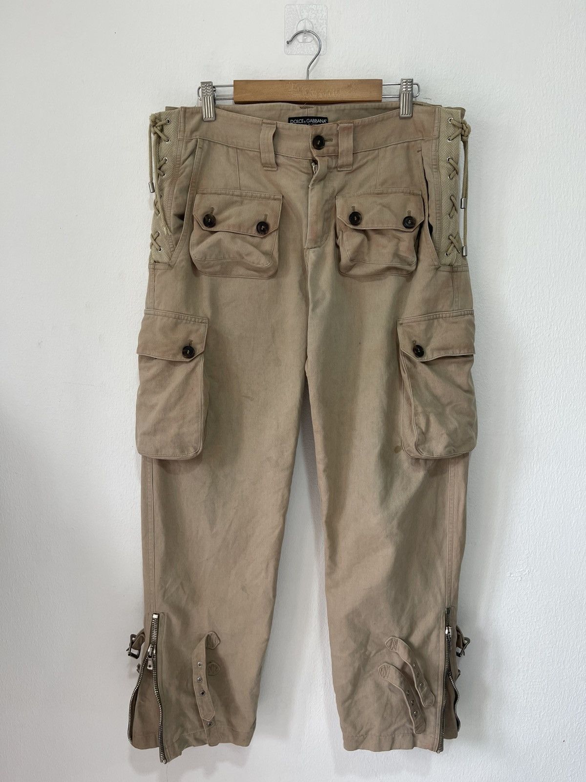 Dolce & Gabbana 2000s Dolce & Gabbana 3D Cargo Pants Size US 32 / EU 48 - 10 Thumbnail