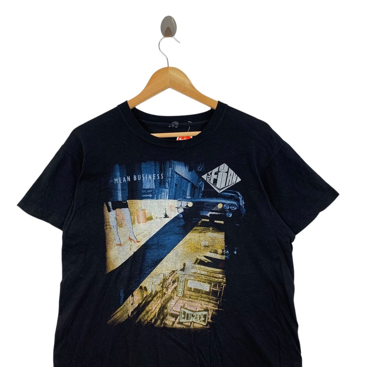 Vintage Vintage 80s THE FIRM Mean Business Tour 1986 USA Band Tshirt Size US M / EU 48-50 / 2 - 2 Thumbnail